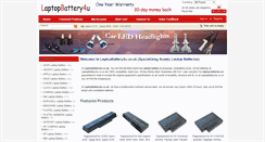 Desktop Screenshot of laptopbattery4u.co.uk