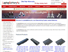 Tablet Screenshot of laptopbattery4u.co.uk